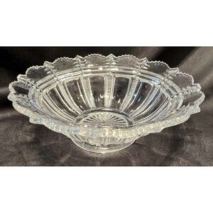 Antique Paris Bryce Higbee And Company Early American, Pattern Glass Bowl